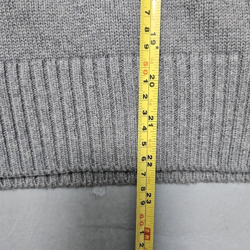 Marine LayerTwo-Tone Gray Women's Sz S Oversized Boxy Merino Wool Blend Sweater - Picture 10 of 14